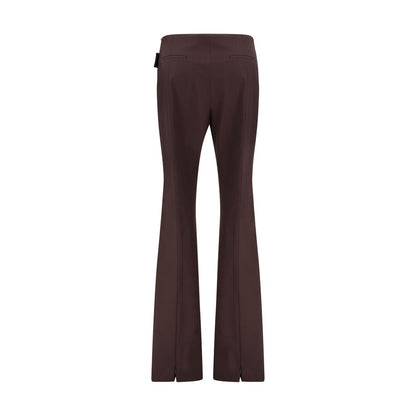 Max Mara Purple Polyester Dress Pants