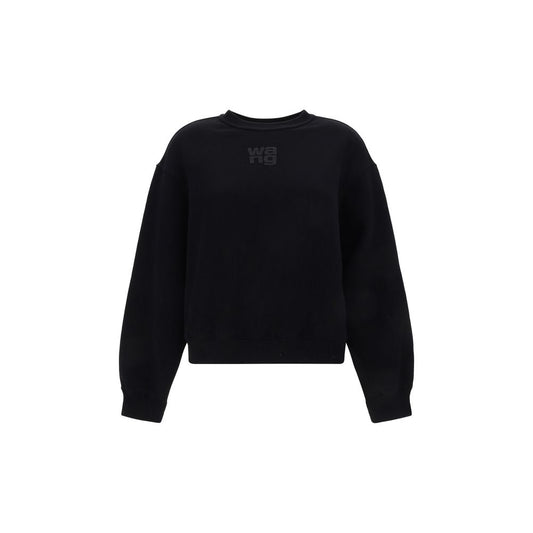 Felpa in cotone nero Alexander Wang