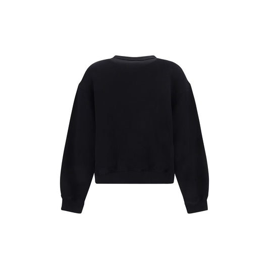 Felpa in cotone nero Alexander Wang