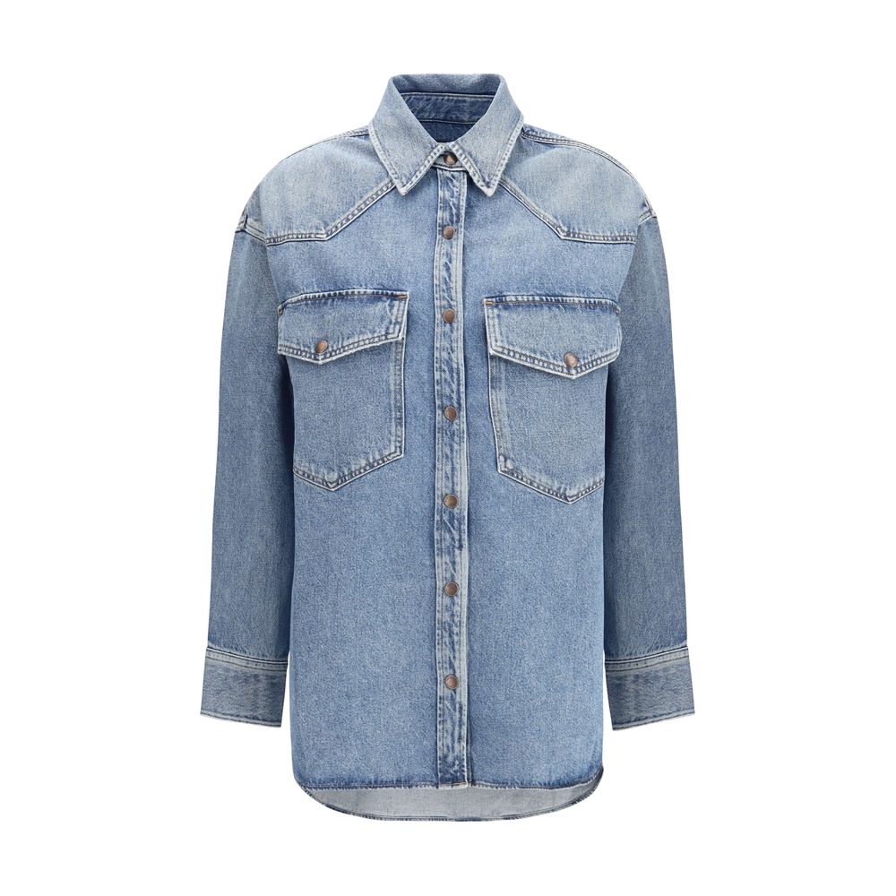 Camicia in denim blu Agolde