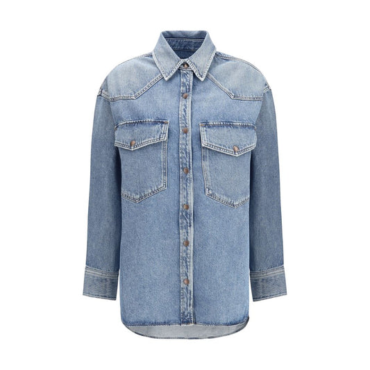 Camicia in denim blu Agolde