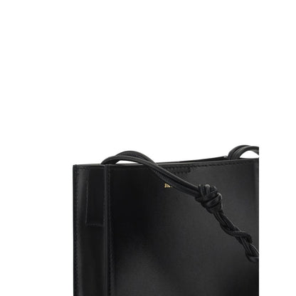 Jil Sander Black Calf Leather Bos Taurus Shoulder Bag