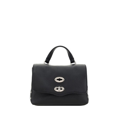 Zanellato Black Calf Leather Bos Taurus Shoulder Bag