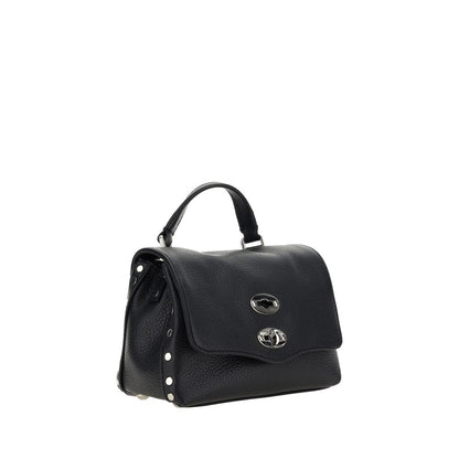 Zanellato Black Calf Leather Bos Taurus Shoulder Bag
