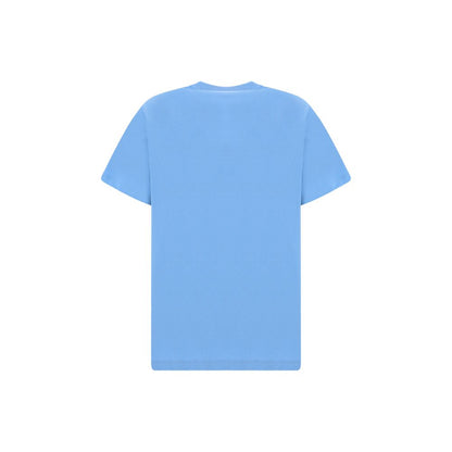 Ganni Light Blue Cotton T-Shirt