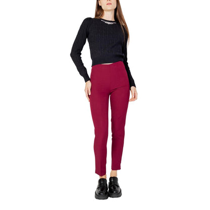 Hanny Deep Bordeaux Polyester Pants