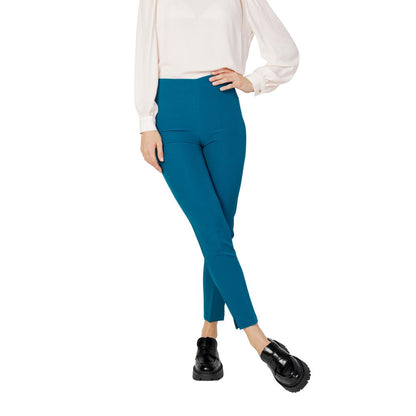 Hanny Deep Black Polyester Pants