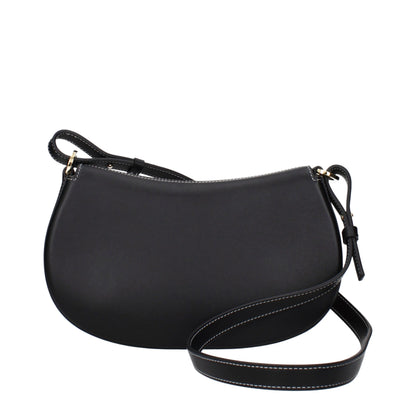 Valentino Garavani Black Leather Shoulder Bag