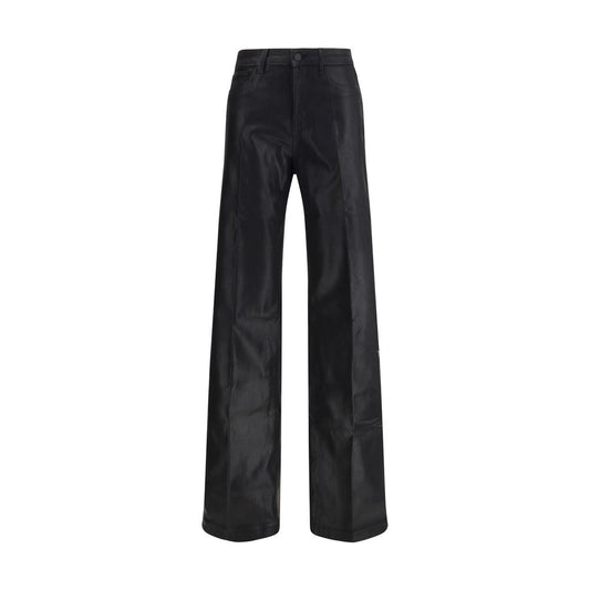 L'Agence Black Cotton High-Waisted Jean