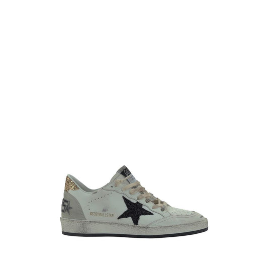 Golden Goose White Goatskin Low Top Sneakers