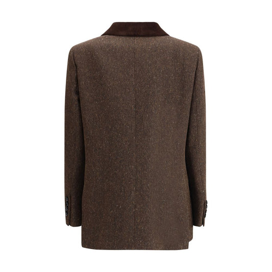 Blazé Milano Brown Fleece Wool Blazer