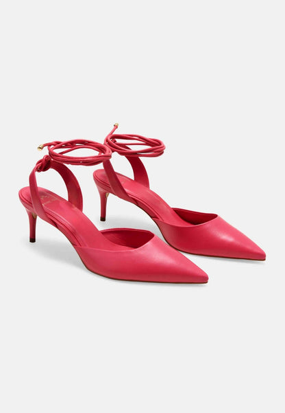 Mangará Atelier Pink Goat Leather Pointed Toe Heels – Elegant Women’S Pumps