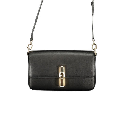 Furla Black Leather Women Handbag
