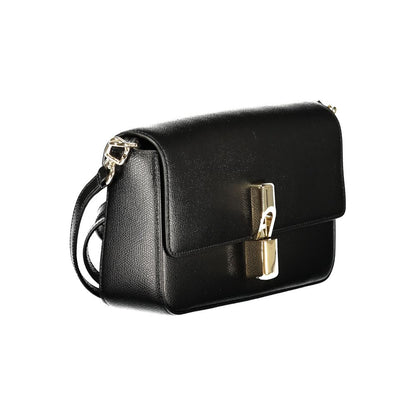 Furla Black Leather Women Handbag