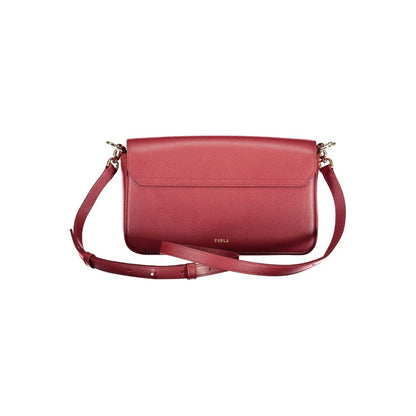 Furla Red Leather Women Handbag