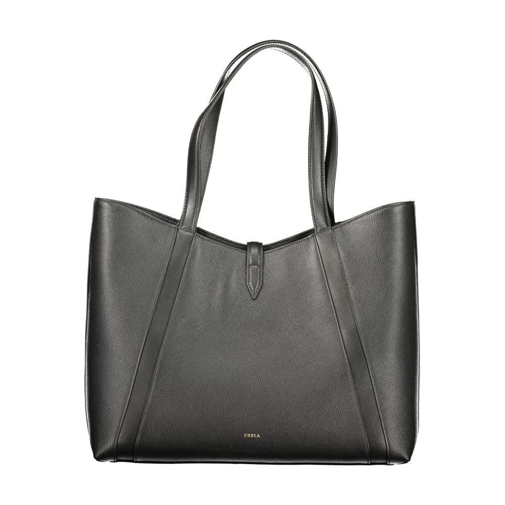 Furla Nero Leather Women Handbag