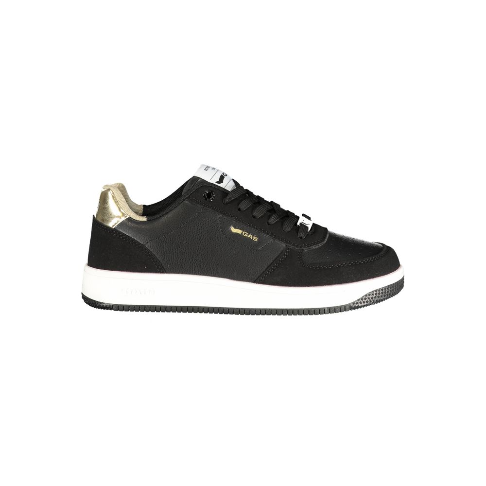 Gas Black Polyurethane Women Sneaker