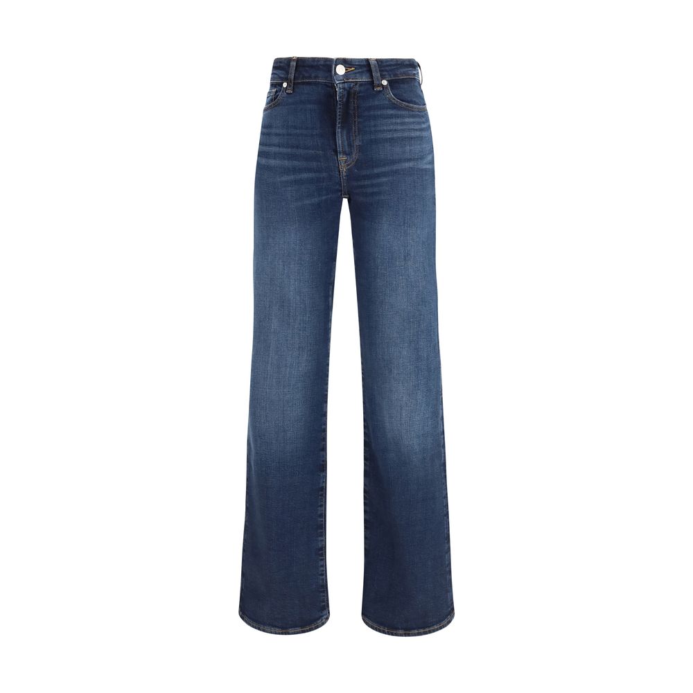 Jeans bootcut in cotone blu 7FOR