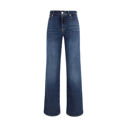 Jeans bootcut in cotone blu 7FOR