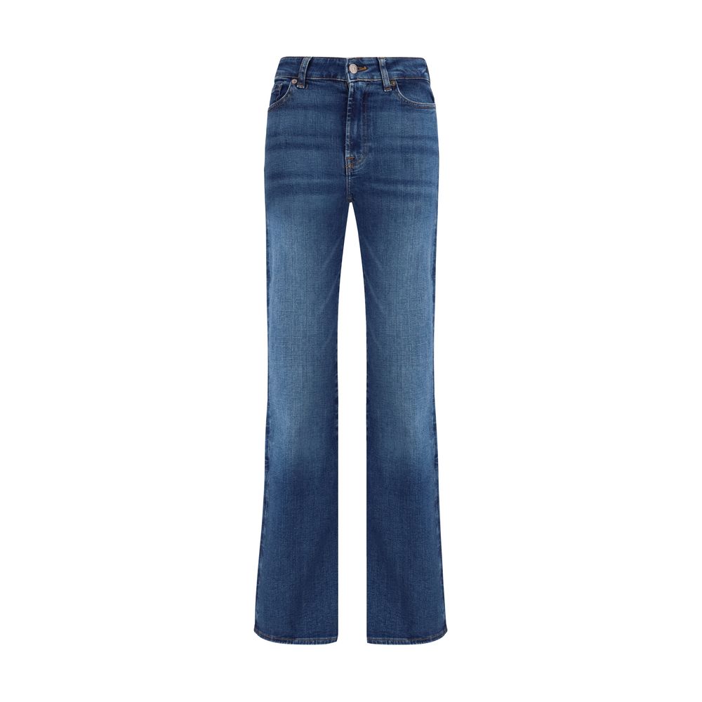Jeans bootcut in cotone blu 7FOR