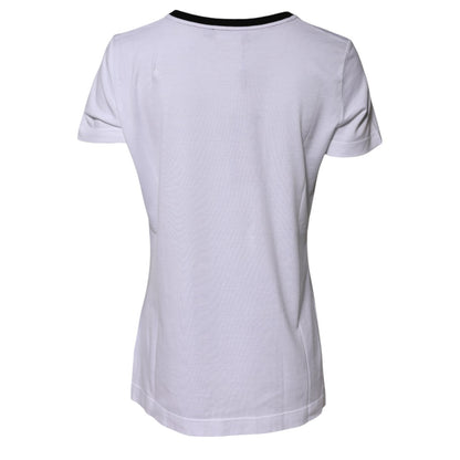 T-shirt girocollo in cotone Dolce &amp; Gabbana White Eleganza