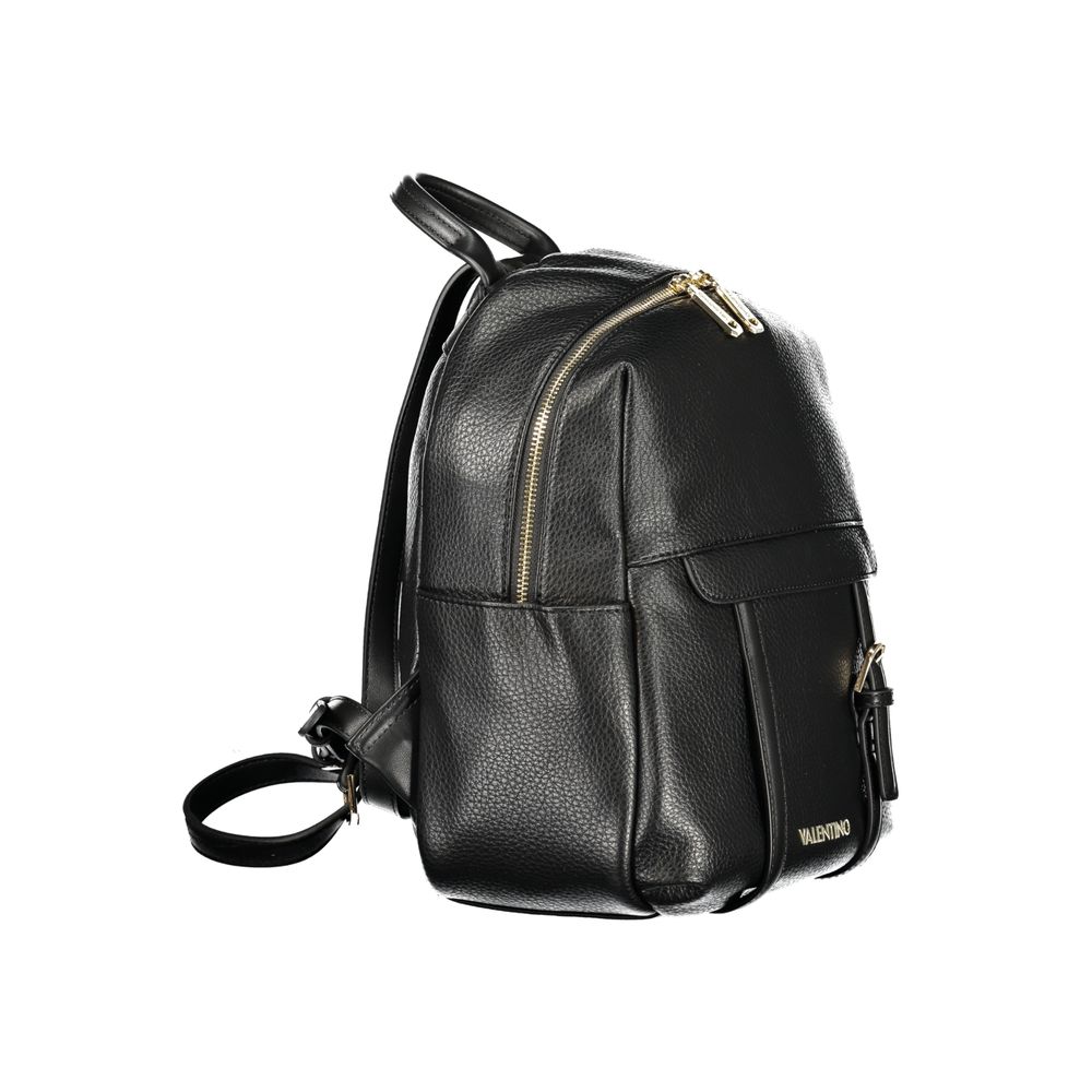 Mario Valentino Black Polyurethane Women Backpack